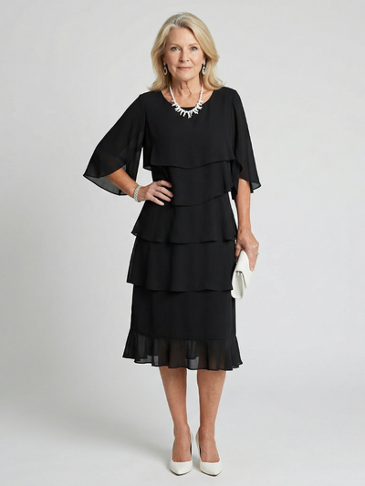 Brent | Vestido midi en capas