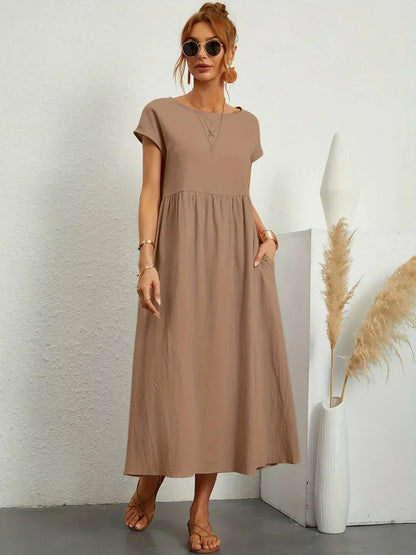 Gabrielle | Abito midi fluido dall'eleganza senza tempo