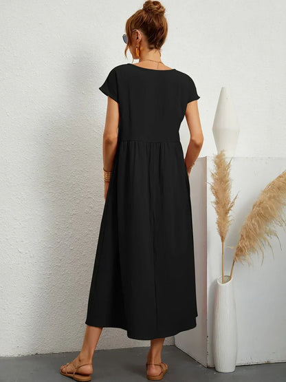 Gabrielle | Abito midi fluido dall'eleganza senza tempo