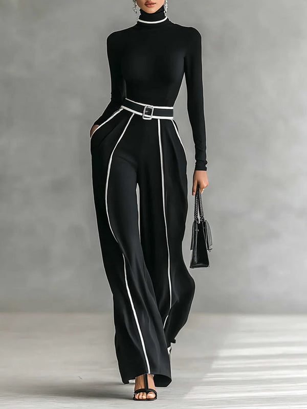 Vera™ | Conjunto elegante con detalles en contraste