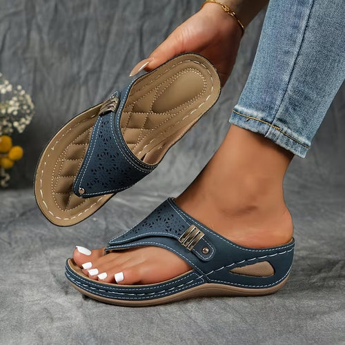 Carolina | Sandalias de cuña Comodidad y Soporte