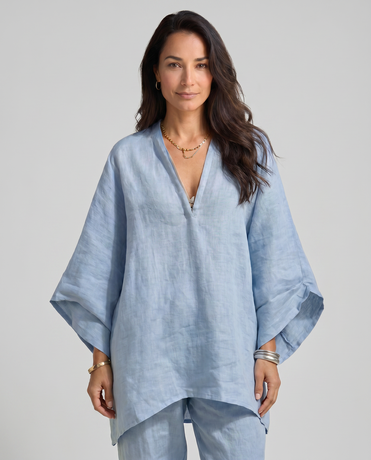 Marina | Conjunto Casual de Dos Piezas con Cuello en V para Mujer